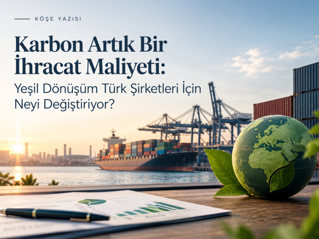 Karbon Artık Bir İhracat Maliyeti: Yeşil Dönüşüm Türk Şirketleri İçin Neyi Değiştiriyor?